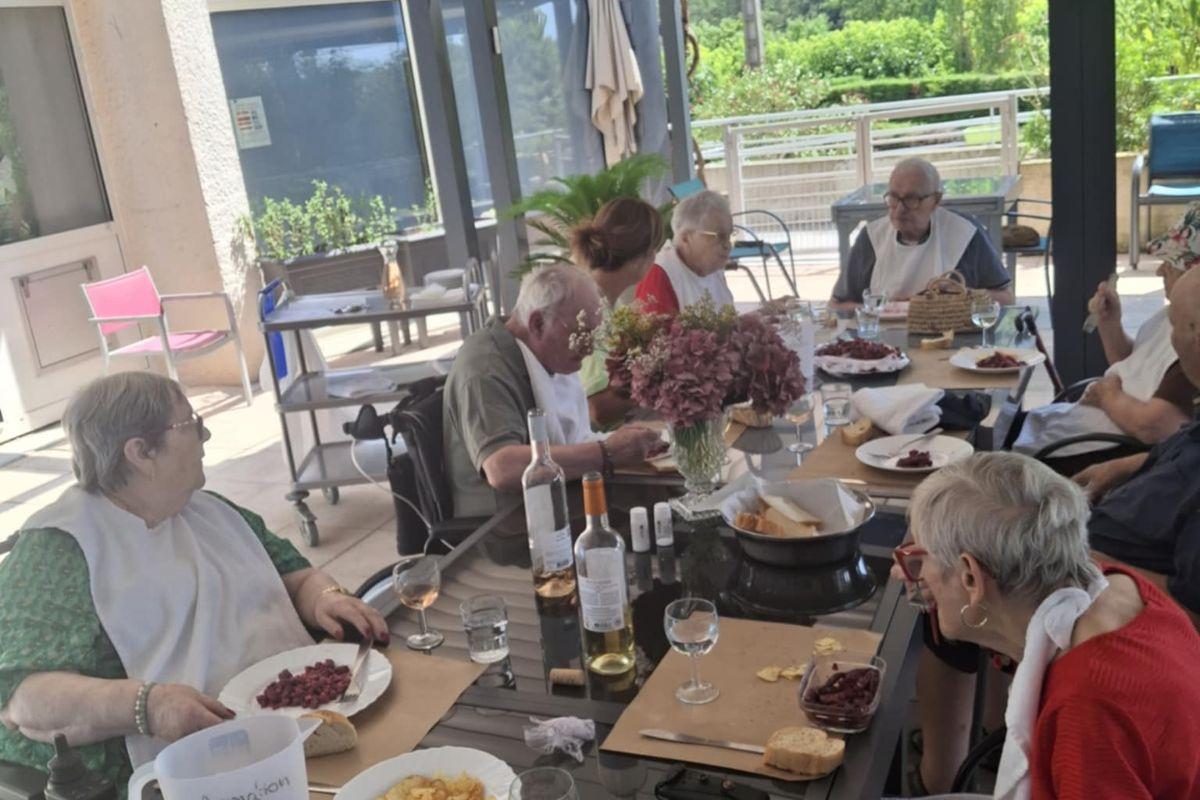 Repas terasse